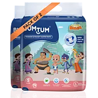 BUMTUM CHHOTA BHEEM DIAPER PANTS SMALL 74 COUNT BUMTUM CHHOTA BHEEM DIAPER PANTS SMALL 74 COUNT