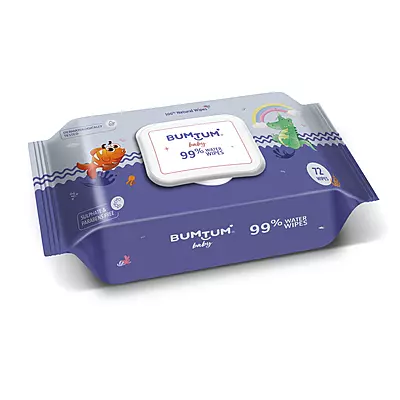 BUMTUM BABY GENTLE PURE WATER SOFT MOISTURIZING WET WIPES