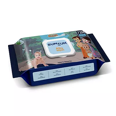 BUMTUM BABY CHHOTA BHEEM GENTLE SOFT MOISTURIZING WET WIPES