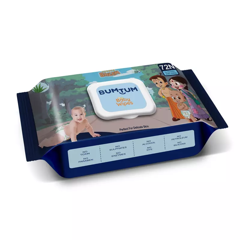 BUMTUM BABY CHHOTA BHEEM GENTLE SOFT MOISTURIZING WET WIPES BUMTUM BABY CHHOTA BHEEM GENTLE SOFT MOISTURIZING WET WIPES