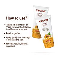 VICCO TURMERIC LOTION IN OIL BASE VICCO TURMERIC LOTION IN OIL BASE