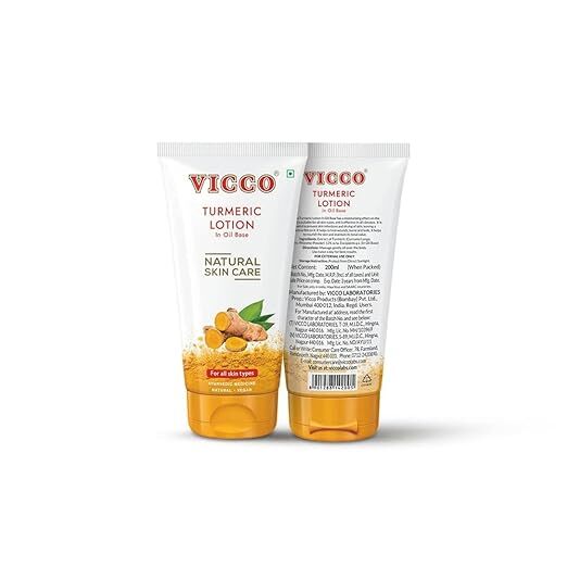 VICCO TURMERIC LOTION IN OIL BASE VICCO TURMERIC LOTION IN OIL BASE
