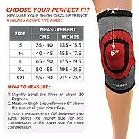 VISSCO 3D KNEE CAP WITH DONUT CAP