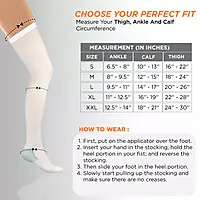 VISSCO ANTI EMBOLISM STOCKINGS THIGH LOWER INSPECTION HOLE