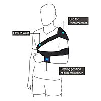 VISSCO ELASTIC SHOULDER IMMOBILIZER WITH CAP