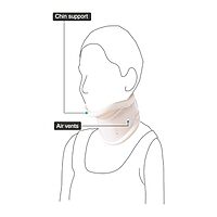 VISSCO FIRM CERVICAL COLLAR WITH CHIN SUPPORT