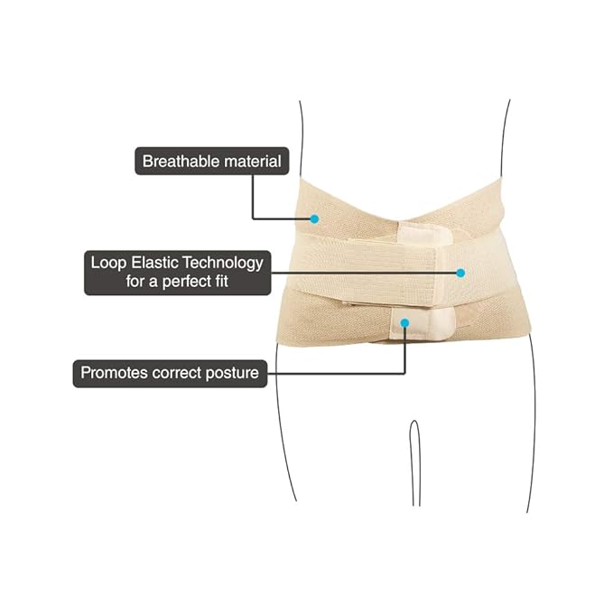 VISSCO SACRO LUMBAR BELT 12" BACK DOUBLE STRAP VISSCO SACRO LUMBAR BELT 12" BACK DOUBLE STRAP