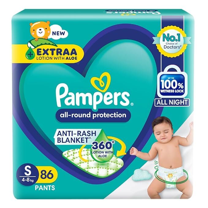 Pampers All round Protection Pants Style Baby Diapers Pampers All round Protection Pants Style Baby Diapers