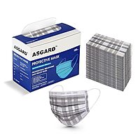 ASGARD NONWOVEN FABRIC DISPOSABLE MULTILAYER PROTECTIVE MASK CHECK PATTERN ASGARD NONWOVEN FABRIC DISPOSABLE MULTILAYER PROTECTIVE MASK CHECK PATTERN