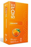 SKORE ORANGE FLAVORED CONDOM SKORE ORANGE FLAVORED CONDOM