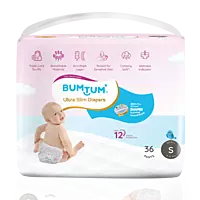 BUMTUM ULTRA SLIM DIAPER PANTS UV PROTECTED SMALL 36 COUNT BUMTUM ULTRA SLIM DIAPER PANTS UV PROTECTED SMALL 36 COUNT