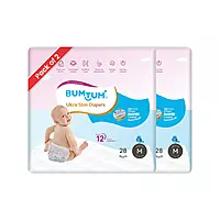BUMTUM ULTRA SLIM DIAPER PANTS UV PROTECTED MEDIUM 28 COUNT BUMTUM ULTRA SLIM DIAPER PANTS UV PROTECTED MEDIUM 28 COUNT