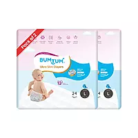 BUMTUM ULTRA SLIM DIAPER PANTS UV PROTECTED LARGE 24 COUNT BUMTUM ULTRA SLIM DIAPER PANTS UV PROTECTED LARGE 24 COUNT